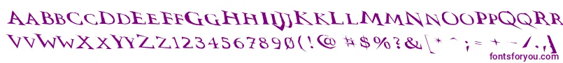 Vtcswitchbladeromancesloppydrunk Font – Purple Fonts on White Background