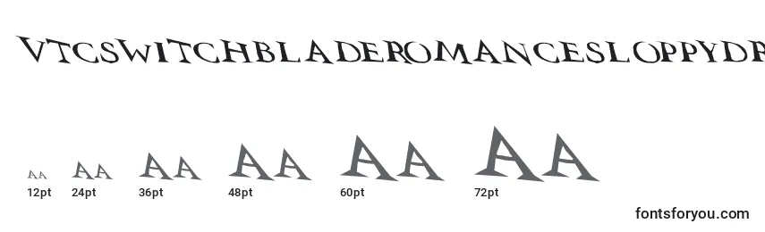 Vtcswitchbladeromancesloppydrunk Font Sizes