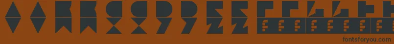 Шрифт Jamstone – чёрные шрифты на коричневом фоне