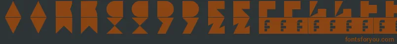 Jamstone-fontti – ruskeat fontit mustalla taustalla