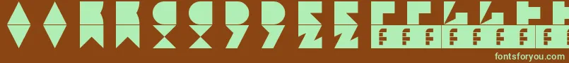 Шрифт Jamstone – зелёные шрифты на коричневом фоне