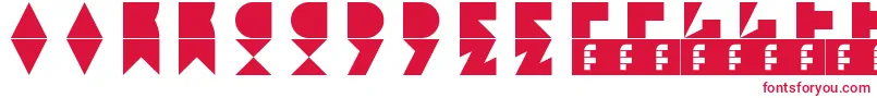 Шрифт Jamstone – красные шрифты на белом фоне