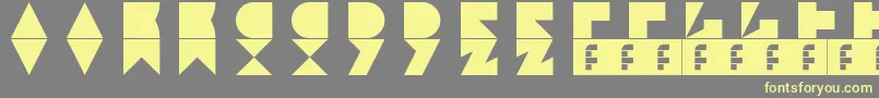 Jamstone Font – Yellow Fonts on Gray Background