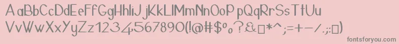 24janvierLight Font – Gray Fonts on Pink Background