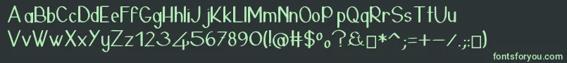 Подробнее о шрифте 24janvierLight Шрифт 24janvierLight – зелёные шрифты на чёрном фоне