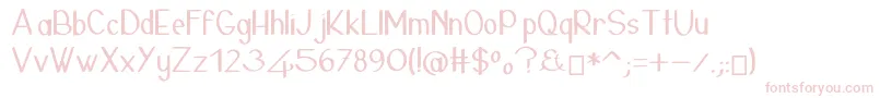 24janvierLightフォントについての詳細 フォント24janvierLight – ピンクのフォント