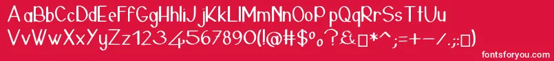 24janvierLight Font – White Fonts on Red Background
