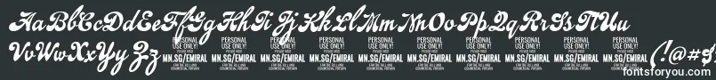 EmiralscriptPersonalUse Font – White Fonts