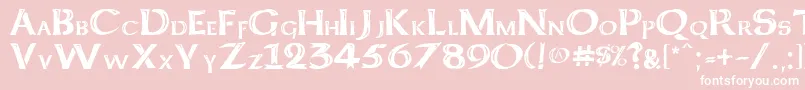 Keltcf Font – White Fonts on Pink Background