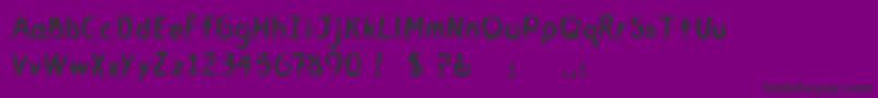 CmYouGotMeWet Font – Black Fonts on Purple Background