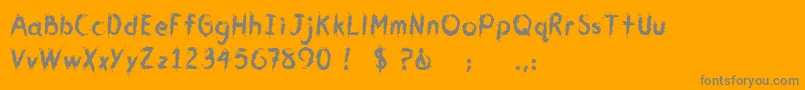 CmYouGotMeWet Font – Gray Fonts on Orange Background