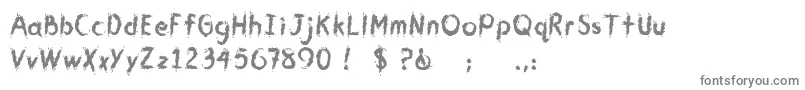 CmYouGotMeWet Font – Gray Fonts on White Background