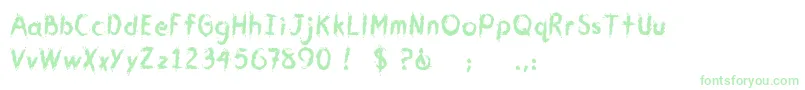 CmYouGotMeWet Font – Green Fonts on White Background