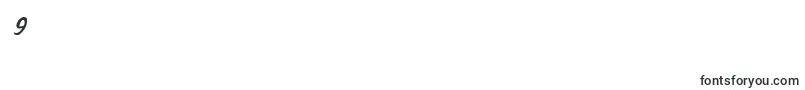 フォントDraftingboardbi – フォント数字9