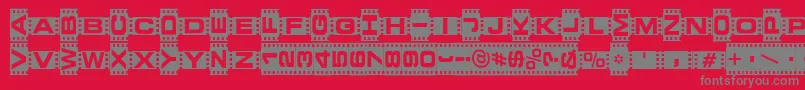 Veden Font – Gray Fonts on Red Background