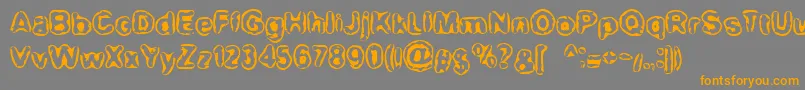 BnMaxi-Schriftart – Orangefarbene Schriften auf grauem Hintergrund