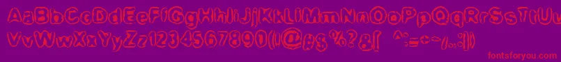 BnMaxi Font – Red Fonts on Purple Background