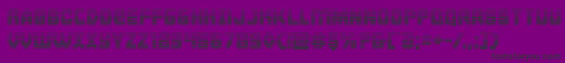 Cyborgroostergrad Font – Black Fonts on Purple Background