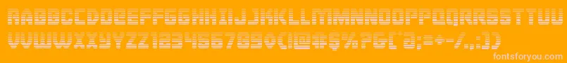 Cyborgroostergrad Font – Pink Fonts on Orange Background
