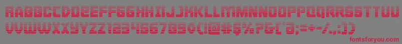 Cyborgroostergrad Font – Red Fonts on Gray Background