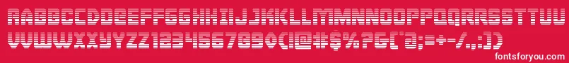 Cyborgroostergrad Font – White Fonts on Red Background