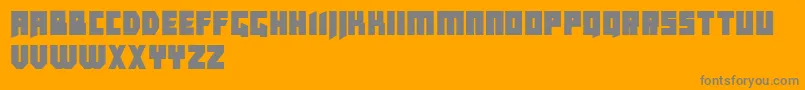 CallejonDemo Font – Gray Fonts on Orange Background