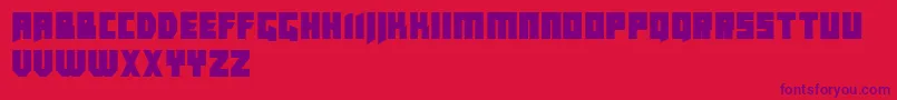 CallejonDemo Font – Purple Fonts on Red Background