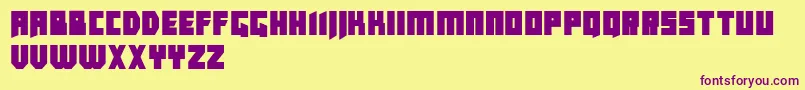 CallejonDemo Font – Purple Fonts on Yellow Background