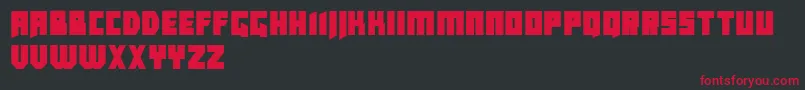 CallejonDemo Font – Red Fonts on Black Background