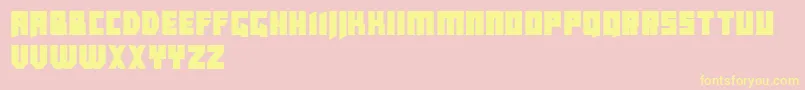CallejonDemo Font – Yellow Fonts on Pink Background