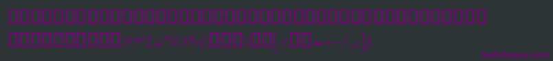 フォントBKamran – 黒い背景に紫のフォント