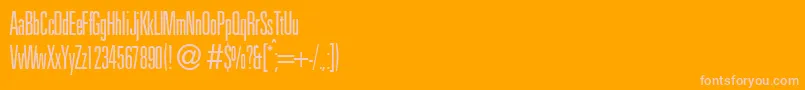 Police UniversalxcldbNormal – polices roses sur fond orange