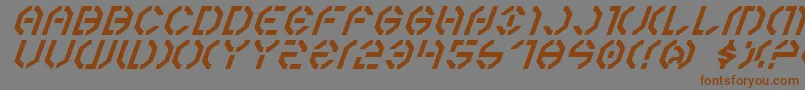 Y3ki Font – Brown Fonts on Gray Background