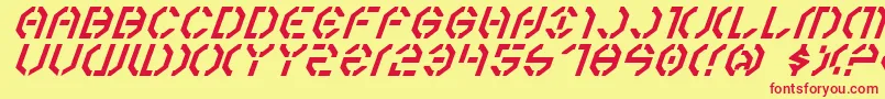 Y3ki Font – Red Fonts on Yellow Background