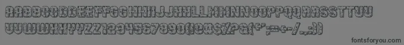 Шрифт LedSpecimen – чёрные шрифты на сером фоне