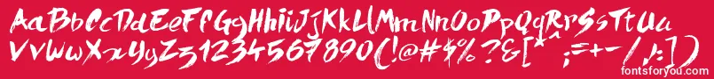 fuente QuickMenuBoards – Fuentes Blancas Sobre Fondo Rojo