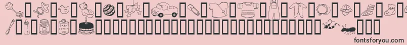 AbartfontsBabyboomtwo Font – Black Fonts on Pink Background