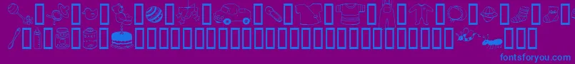 AbartfontsBabyboomtwo Font – Blue Fonts on Purple Background
