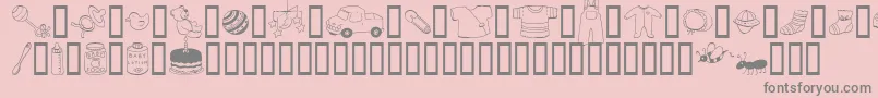 AbartfontsBabyboomtwo Font – Gray Fonts on Pink Background