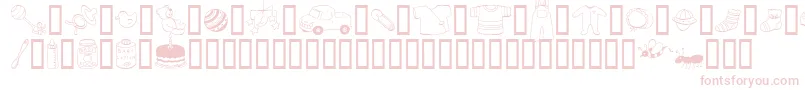 Шрифт AbartfontsBabyboomtwo – розовые шрифты на белом фоне