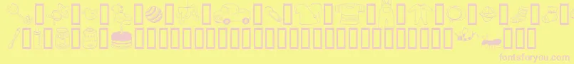 AbartfontsBabyboomtwo Font – Pink Fonts on Yellow Background