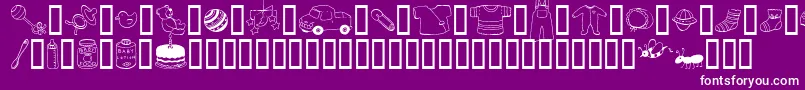 AbartfontsBabyboomtwo Font – White Fonts on Purple Background