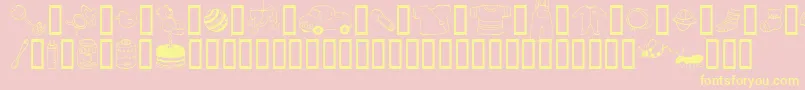AbartfontsBabyboomtwo Font – Yellow Fonts on Pink Background