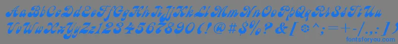 Astronc Font – Blue Fonts on Gray Background