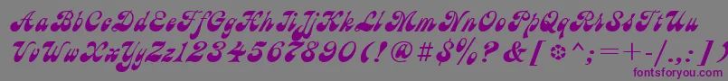 Astronc Font – Purple Fonts on Gray Background