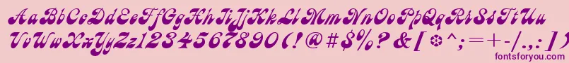 Astronc Font – Purple Fonts on Pink Background