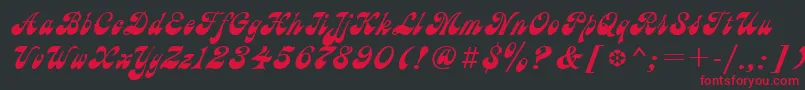 Astronc Font – Red Fonts on Black Background