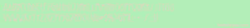 ModernistNouveau Font – Pink Fonts on Green Background