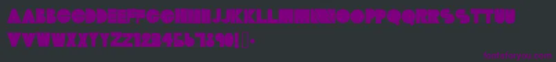 Шрифт Tmtonite – фиолетовые шрифты на чёрном фоне