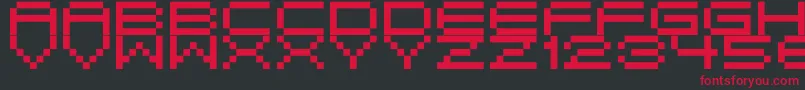 Birdy Font – Red Fonts on Black Background